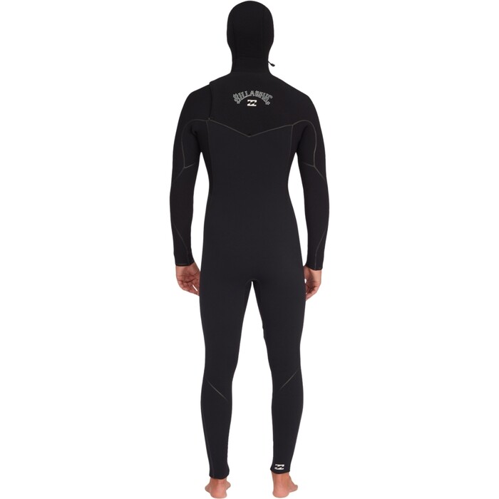 2024 Billabong Mens Furnace 5/4mm Hooded Chest Zip Wetsuit ABYW200114 - Black